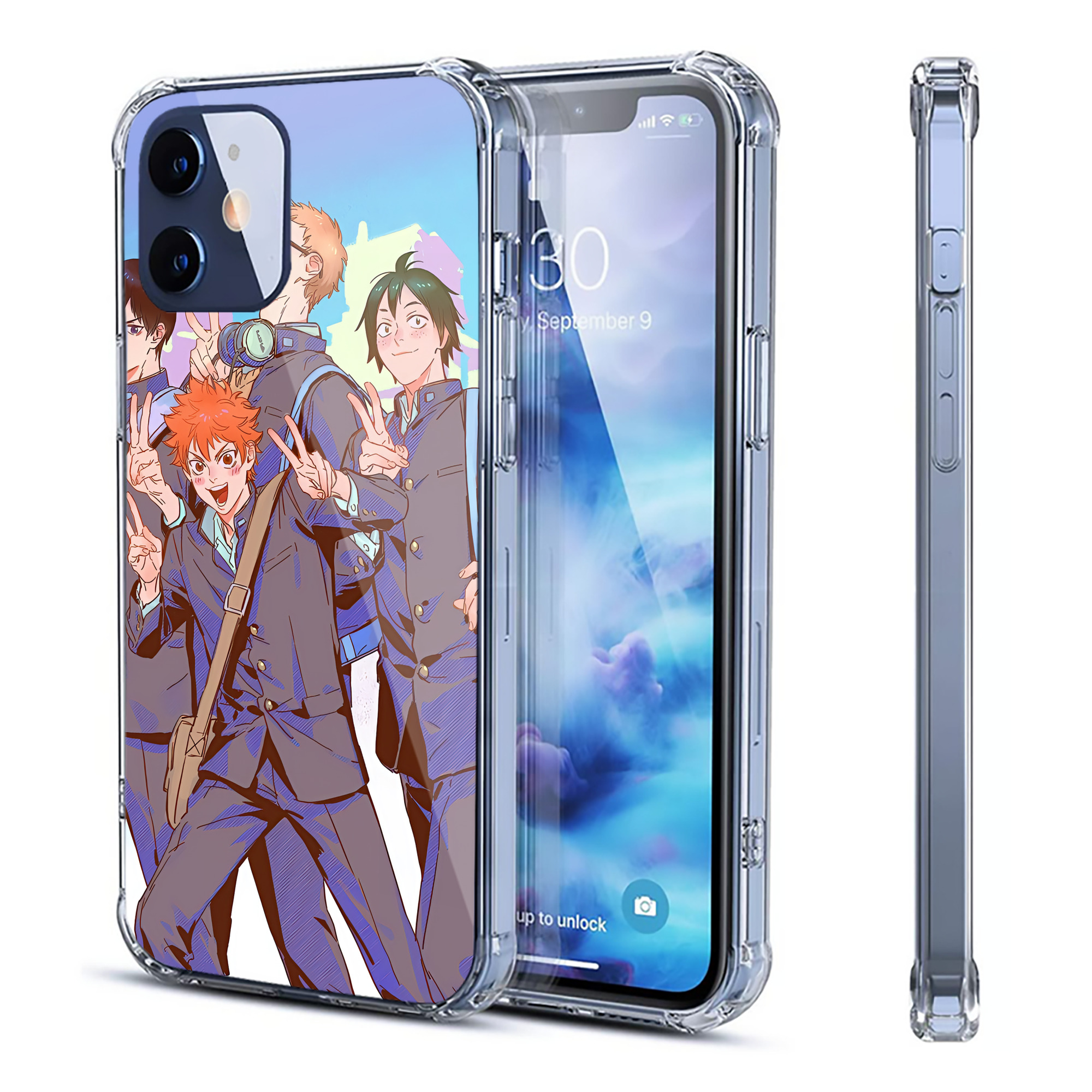 （画像用） ハイキュー!! Haikyu!! 【iPhone 12シリーズ対応】透明スマホケース（クリアソフトケース）